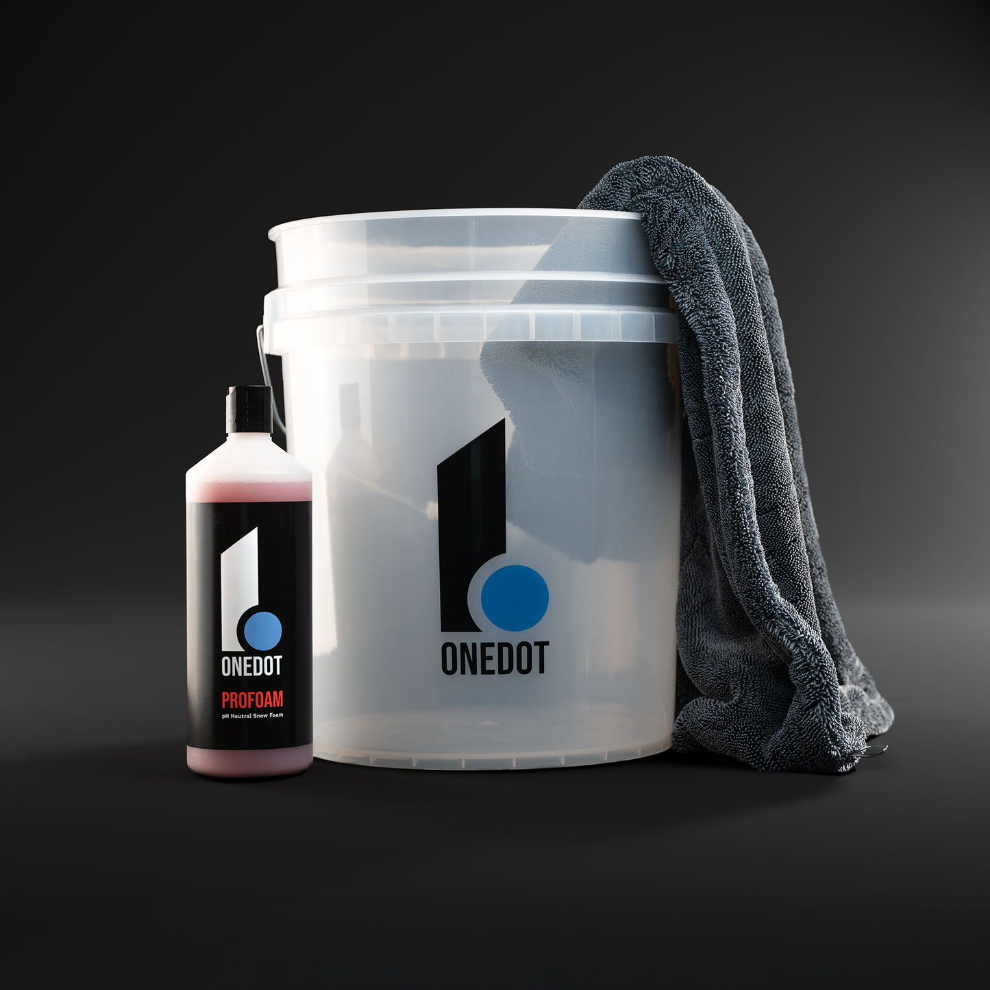 Bucket, Towel + Snow Foam